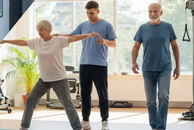 Neuropatía y Problemas de Equilibrio -Terapia de rehabilitación para pacientes con neuropatía periférica mejorando fuerza y coordinación