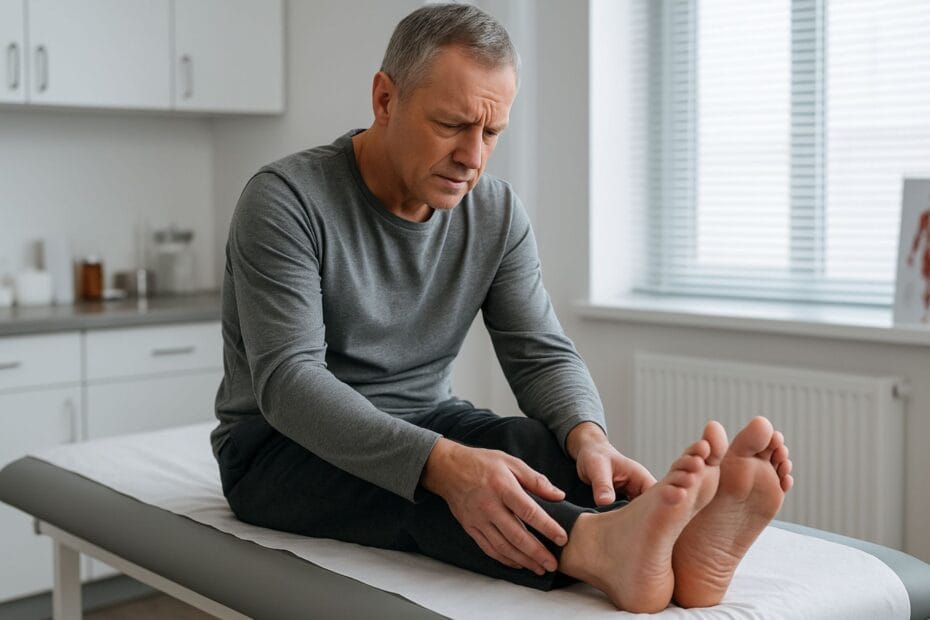 Patient experiencing cold feet caused by neuropathy and nerve damage in Miami
