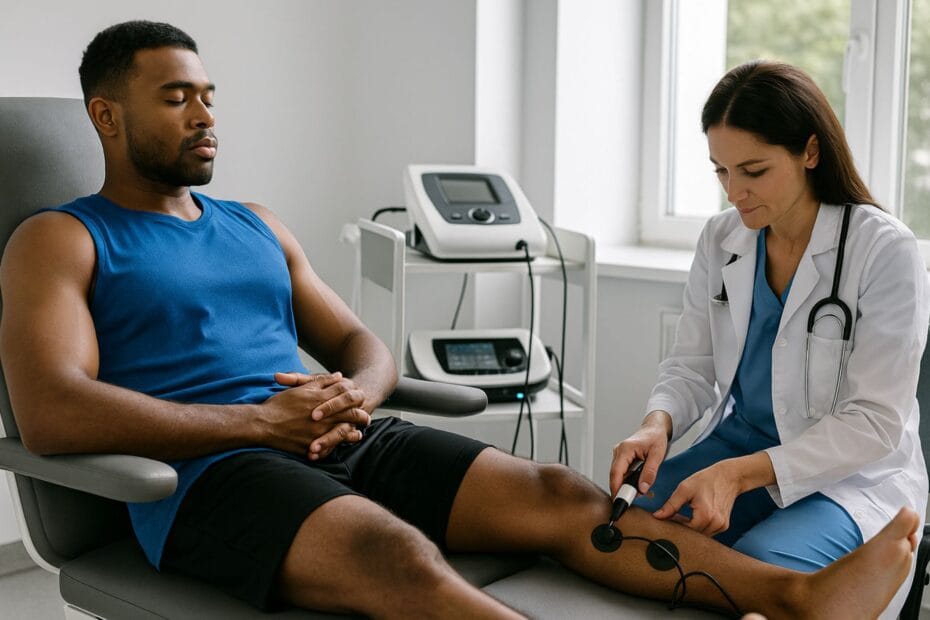 Miami athlete receiving advanced neuropathy treatment to improve sports performance and recovery