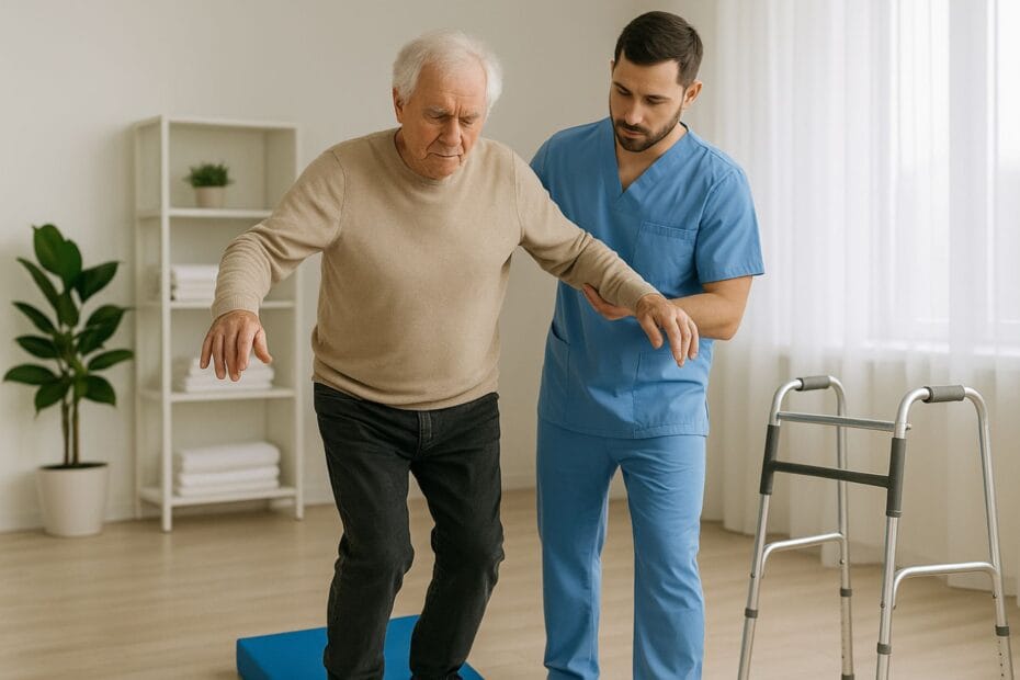 Paciente recuperando estabilidad al caminar gracias al Protocolo de Tratamiento de Neuropatía del Dr. Alfonso en Miami